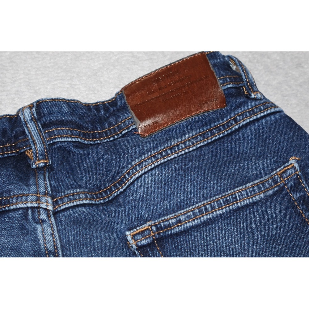 Zara Man Denim Jeans Shorts Mens 30 Blue Faded Wash Casual Cotton Blend